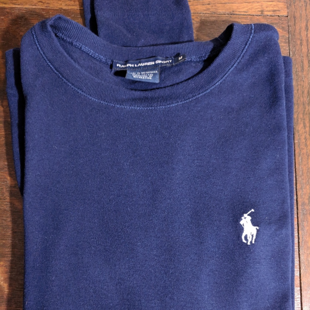 L/S Polo Ralph Lauren Sport Cotton Knit. Sz Md